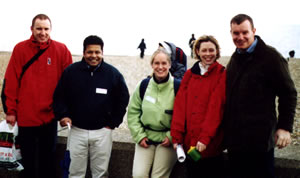 Aldeburgh Beach - Paul, Steve, Charlotte, Jennifer and Tom